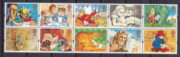 229 GRANDE BRETAGNE 1994 - Y&T 1738/47 - Voeux Ours Chat Lapin Alice Chaperon Rouge - Neuf ** (MNH) Sans Charniere - Neufs