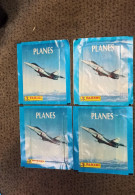 4 POCHETTES PAQUETS PANINI LES AVIONS PLANES En 1993 (4 Booster De 5 Cartes : 20 Cartes) ANGLETERRE - Edition Anglaise