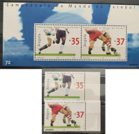 Angola 2002, Soccer World Cup 2002 In South Korea And Japan, MNH S/S And Stamps Set - Angola