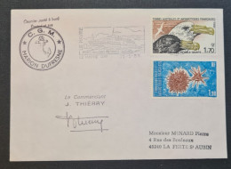 TAAF,  Timbres Numéros 116 Et 117 . - Covers & Documents