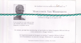 Marguerite Van Wassenhove, Hautmont (F) 1910, Brugge 1996. Foto - Todesanzeige