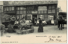 Liège Marché De La Goffe Ed.Nels Bruxelles Série 34 N° 80 Circulée En 1905 - Liège