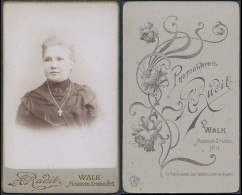 Latvia: CDV Foto, Dame (Fotograf: A. Rudit - Walk ) - Personas Anónimos