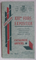 XIII ème Foire-Exposition ORLEANS 1934.Tourisme,Horaire Des Trains.Publicités. - 1900 – 1949