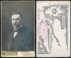 Estonia: CDV Foto, Mann (Fotograf: J. Sildnik - Dorpat ) - Personnes Anonymes