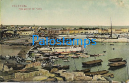 229221 SPAIN ESPAÑA VALENCIA VISTA DEL PUERTO PORT & SHIP POSTAL POSTCARD - Andere & Zonder Classificatie