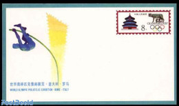 China People’s Republic 1987 Envelope, Olymphilex, Unused Postal Stationary, Sport - Brieven En Documenten