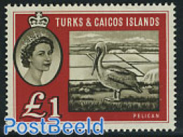 Turks And Caicos Islands 1957 1P, Stamp Out Of Set, Mint NH, Nature - Birds - Autres & Non Classés