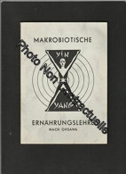 Makrobiotische Ernährungslehre Nach Ohsawa (4. Auflage 1965) - Other & Unclassified