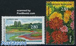 France 1994 Stamp Show, Flowers 2v, Mint NH, Nature - Flowers & Plants - Gardens - Unused Stamps