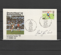 Italy 1980 Football Soccer European Championship Commemorative Cover With Signature Of Horst Hrubesch - Europees Kampioenschap (UEFA)