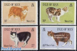 Isle Of Man 1989 Manx Cats 4v, Mint NH, Nature - Cats - Man (Eiland)