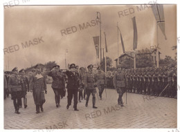 RO 97 - 19106 Frankfurt, G-ral CRETOIU Si Ribbentrop ( 18/13 Cm ) - Old Press Photo - Guerra, Militares
