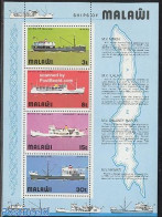 Malawi 1975 Ships S/s, Mint NH, Transport - Various - Ships And Boats - Maps - Boten