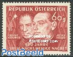 Austria 1948 Stille Nacht Song 1v, Mint NH, Performance Art - Religion - Music - Christmas - Unused Stamps