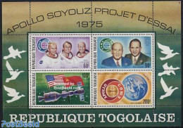 Togo 1975 Apollo-Soyuz S/s, Mint NH, Transport - Space Exploration - Togo (1960-...)