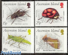 Ascension 1988 Insects 4v, Mint NH, Nature - Insects - Ascensione