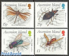 Ascension 1989 Insects 4v, Mint NH, Nature - Insects - Ascensión