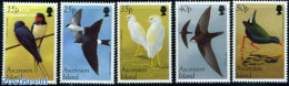 Ascension 1998 Migratory Birds 5v, Mint NH, Nature - Birds - Geese - Ascension (Ile De L')