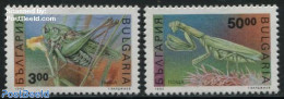 Bulgaria 1992 Insects 2v, Mint NH, Nature - Insects - Unused Stamps