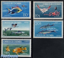 Colombia 1966 Fish 5v, Mint NH, Nature - Fish - Peces