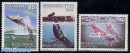 Colombia 1991 Sea Mammals 3v, Mint NH, Nature - Sea Mammals - Colombia