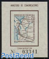 Colombia 1960 Highway Congress S/s, Mint NH, Various - Maps - Géographie