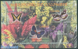 Colombia 2005 Butterflies S/s, Mint NH, Nature - Butterflies - Flowers & Plants - Colombia