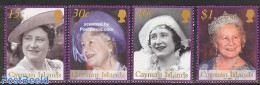 Cayman Islands 2002 Queen Mother 4v, Mint NH, History - Kings & Queens (Royalty) - Koniklijke Families