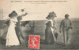 St Brieuc * La Journée D'aviation à L'aérodrome De Cesson Octobre 1910 * Aviateur BUSSON * Avion Aéroplane Busson Tenue - Saint-Brieuc