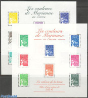 France 2002 Definitives Marianne/Euro 2 S/s, Mint NH - Ungebraucht