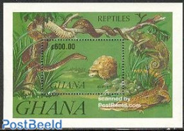 Ghana 1991 Reptiles S/s, Mint NH, Nature - Crocodiles - Reptiles - Snakes - Turtles - Autres & Non Classés