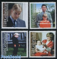 Gibraltar 2000 Prince William 4v, Mint NH, History - Charles & Diana - Kings & Queens (Royalty) - Koniklijke Families