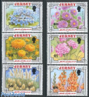 Jersey 2002 Flowers 6v, Mint NH, Nature - Flowers & Plants - Jersey