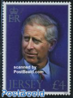 Jersey 2008 Prince Charles 60th Birthday 1v, Mint NH, History - Kings & Queens (Royalty) - Königshäuser, Adel