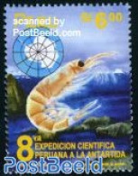 Peru 1997 Antarctic Expedition 1v, Mint NH, Nature - Science - Various - Shells & Crustaceans - The Arctic & Antarctic.. - Mundo Aquatico