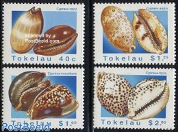 Tokelau Islands 1996 Shells 4v, Mint NH, Nature - Shells & Crustaceans - Mundo Aquatico