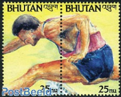Bhutan 1992 Olympic Games 2v [:], Mint NH, Sport - Athletics - Olympic Games - Leichtathletik