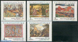 Czechoslovkia 1984 Paintings 5v, Mint NH, Art - Paintings - Andere & Zonder Classificatie