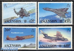 Ascension 1983 British Military Planes 4v, Mint NH, Transport - Helicopters - Aircraft & Aviation - Helicópteros