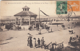 MALO-les-BAINS (Nord): Le Kiosque De Musique Et La Plage - Malo Les Bains