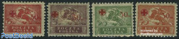 Poland 1921 Red Cross 4v, Unused (hinged), Health - Nature - Red Cross - Horses - Unused Stamps