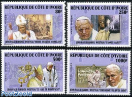 Ivory Coast 2005 Pope John Paul II 4v, Mint NH, Religion - Pope - Religion - Unused Stamps