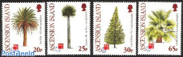 Ascension 1997 Hong Kong Expo, Trees 4v, Mint NH, Nature - Trees & Forests - Rotary Club