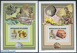 Guinea, Republic 2006 Scouting, Minerals 2 S/s, Mint NH, History - Sport - Geology - Scouting - Other & Unclassified