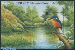 Jersey 2001 Kingfisher S/s, Mint NH, Nature - Birds - Kingfishers - Jersey