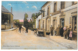 Cpa. 28 MONTLOUET (c. Gallardon) Route D'Auneau (Epicerie,Tabac "Martin Poittevin", Voiture C5 HP Ed. Martin Poittevin - Other & Unclassified