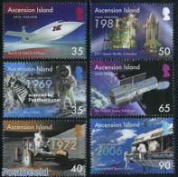 Ascension 2008 NASA 6v, Mint NH, Transport - Space Exploration - Ascensione