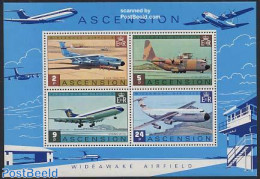 Ascension 1975 Wideawake Airport S/s, Mint NH, Transport - Aircraft & Aviation - Aerei