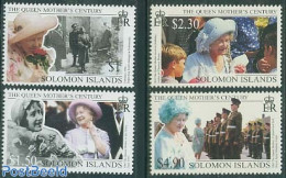 Solomon Islands 1999 Queen Mother 4v, Mint NH, History - Various - Kings & Queens (Royalty) - Uniforms - Familias Reales